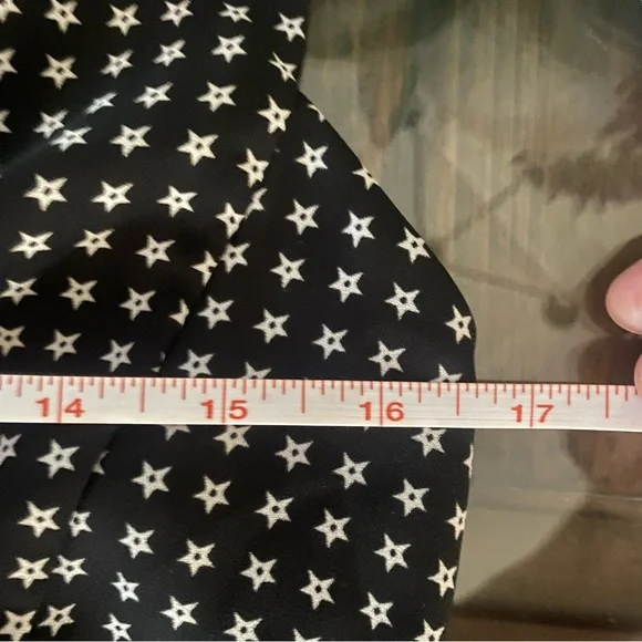 J.Crew Peplum Flowy Top Star Print size 4 - Picture 8 of 10